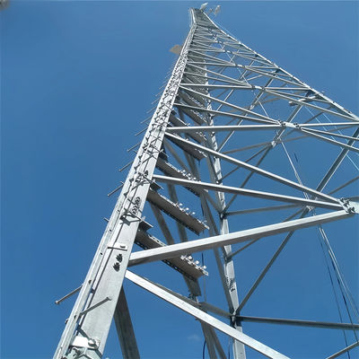Professionelle Zeichnung Dreieckster Antennenturm Radommaterial Telekommunikation Gitter Stahltürme