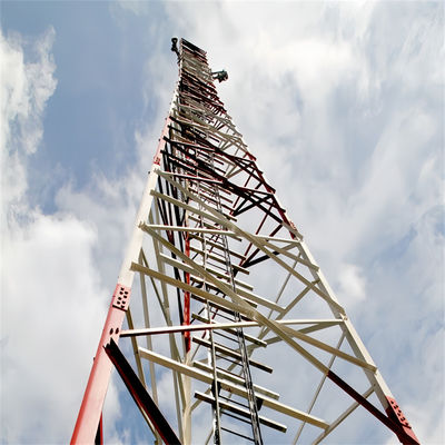 30-80 m galvanisierter Telekommunikationsmast 3 Bein Winkelstahlturm