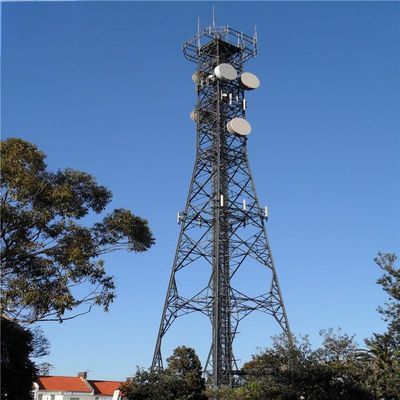 50m Stahl Solarstrom Fernseher Satelliten Mikrowellengitter Turm Mast 50km Internetsignal Radio Telekommunikationsturm