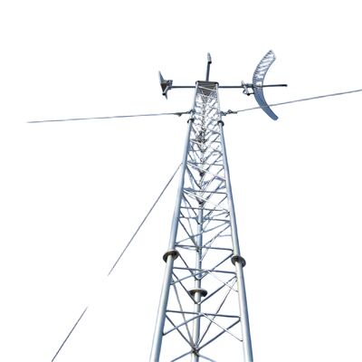 Rohrförmiger Mikrowellenturm aus Stahl mit Verbindungstürm 20- 80M 3 Beine