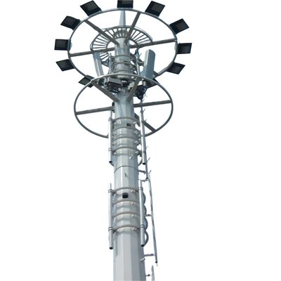 15 20 30 45 50M Monopol-Telekommunikationsturm, feuerverzinkte 5G-WLAN-Basisstationsantenne