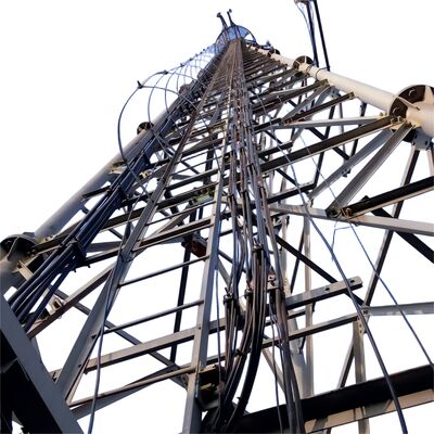 30M 55M 80M Hot Dip Galvanized 3 Leg Tubular Stahl frei stehend GSM Cdma Mobilfunk Antennenmast