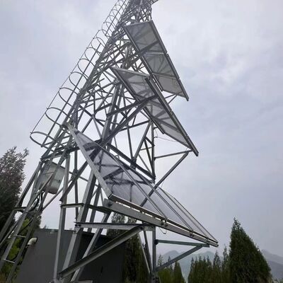 Batterie-Backup-Solarpanel-Antennenturm aus verzinktem Stahl 15 25 30M 5G 4G Notfall-Telekommunikationsturm