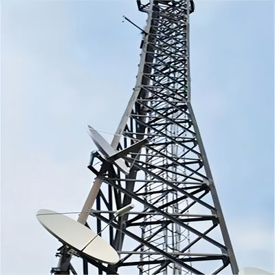 11 17 23 29M Leichter 3-beiniger, eckiger, verzinkter 5G-/4G-Satelliten-Telekommunikationsantennenturm mit geringer Last für den Außenbereich