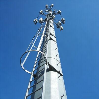 16 24 32 m städtischer ästhetischer Monopol aus verzinktem Stahl, selbsttragend, für den Außenbereich, 5G, 4G, Satellitenlandschaft, Telekommunikationsturm