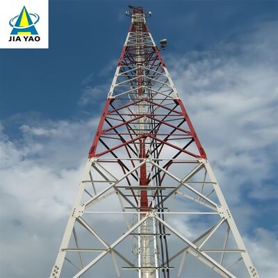 32M Blitzschutz 3 mit Beinen versehener Winkelstahlturm für Basisstation des Industrieparks 5G