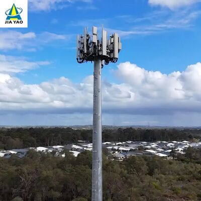 28M warmgewalztes Stahl-Monopol-Antennenmast-langes Leben für Sportstadion