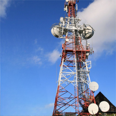 20M 30M 45M feuerverzinkter 4-beiniger Winkelstahlturm für E-Commerce-Industriepark 5G