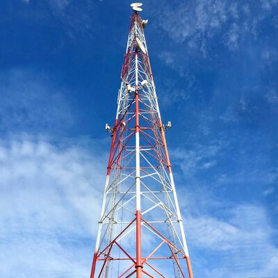 42m 53m 65m 72Meter Flanschverbindung 3 Rohr-Telekommunikationsturm für Bahnhofseingang
