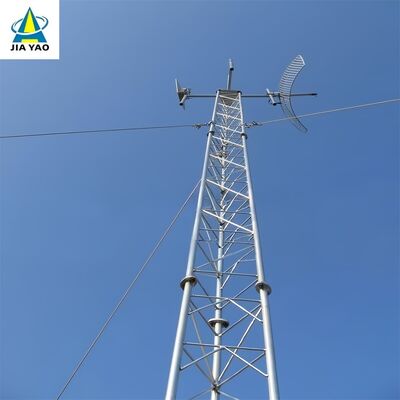 Kosteneffizienter 42-Meter-Abspannmast für ländliche Rundfunksignalabdeckung
