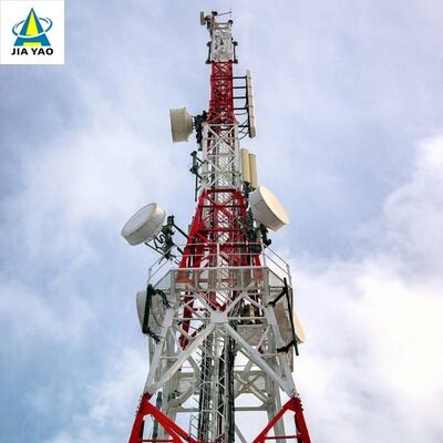 Vierbeiniger Eckstahl-Kommunikationsturm der Seismikklasse ANSI/TIA-222-Standard-Gittermast für die Installation von Radio-TV-Antennen