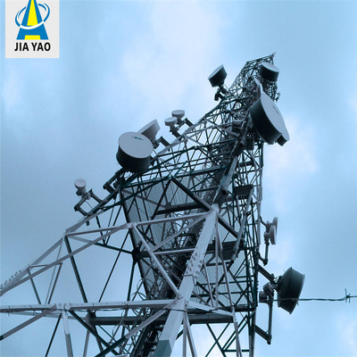 Signalübertragungs-4-Bein-Winkelstahl-Kommunikationsfunk-Mobilfunkmast für die Telekommunikation
