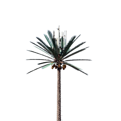 Hot Dip Galvanized Bionic Tree Telecom Tower Camouflaged for Tourist Scenic Area