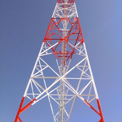 Hot Dip Galvanized Selbsttragende Radioturm 5 km Wifi GSM Telefon Satelliten Mikrowellen Radioturm