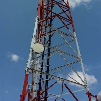 Hochauflösende Dreiecks-Radio-Telekommunikation 3 Beinige Rohrstahlturm 40M/S