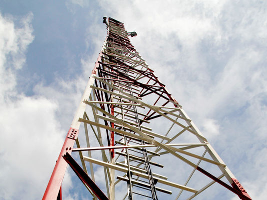 Hochauflösende Dreiecks-Radio-Telekommunikation 3 Beinige Rohrstahlturm 40M/S