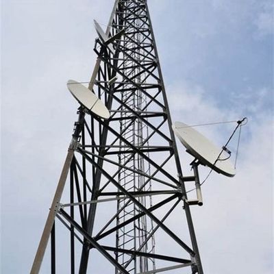 Hot Dip Galvanized Selbsttragende Radioturm 5 km Wifi GSM Telefon Satelliten Mikrowellen Radioturm