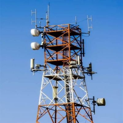 4 Bein Winkel Stahl Eisen Selbsttragende Telekommunikationsgitterturm &amp; Internet-ISP Wireless 5G Antennenturm