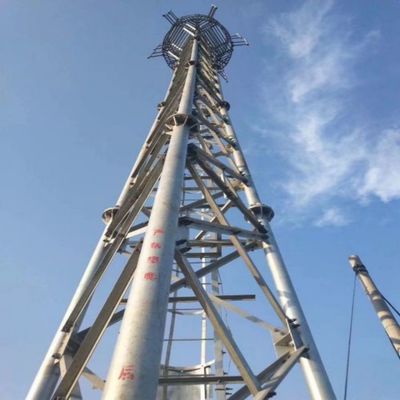 10 - 60M Galvanisierter Rohrstahlturm WLAN-Signal BTS Fernseher 3 Beinige Rohrstahlturm