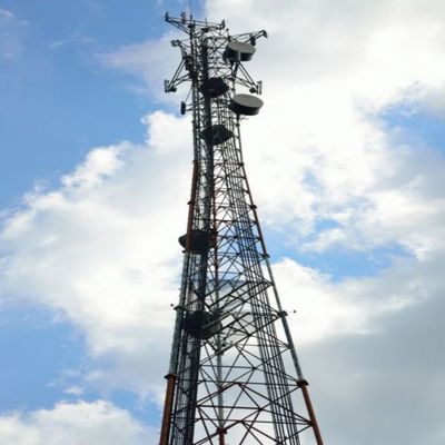 10 - 60M Galvanisierter Rohrstahlturm WLAN-Signal BTS Fernseher 3 Beinige Rohrstahlturm