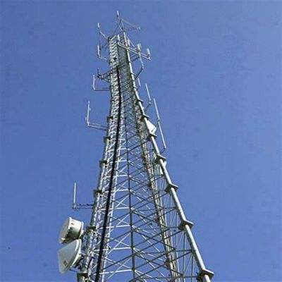10 - 60M Galvanisierter Rohrstahlturm WLAN-Signal BTS Fernseher 3 Beinige Rohrstahlturm