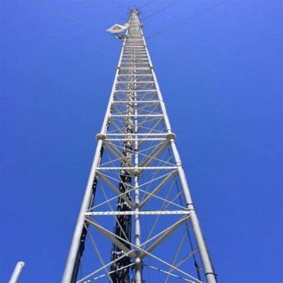 10 - 60M Galvanisierter Rohrstahlturm WLAN-Signal BTS Fernseher 3 Beinige Rohrstahlturm