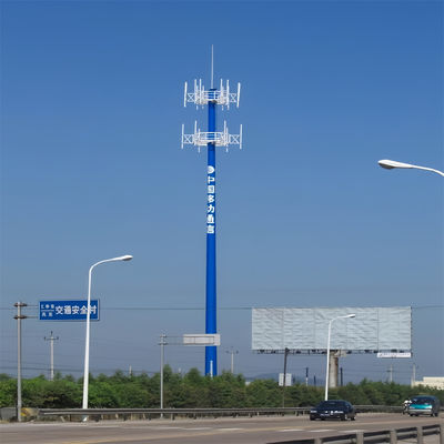 Zellantenne Telekommunikation Hot Dip Galvanized Monopole Tower 10 -60 M