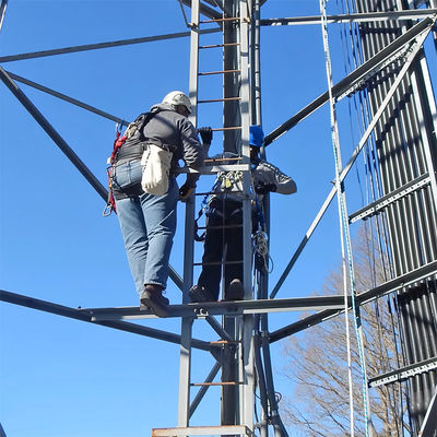 50m Mikrowellenantenne Selbststützturm Gitterkonstruktion 3 Bein Telekommunikation Stahlturm