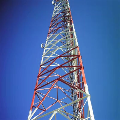 28-50M Antenne 3 Beine Galvanisiertes Stahlgitter Turm Telekommunikationsrohr Winkel Mobilfunkturm