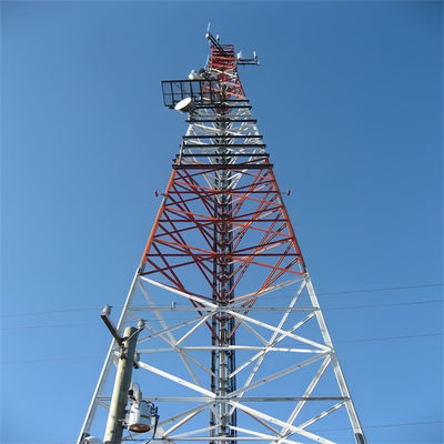 Bts Solar Power Telekommunikationsturm &amp; Zubehör 3 Beinige Winkel-Selbststützende Funkturm