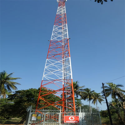 30-80 m galvanisierter Telekommunikationsmast 3 Bein Winkelstahlturm