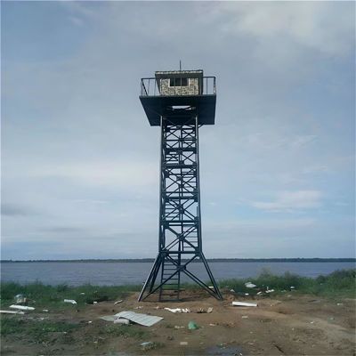Gitterwinkelstahlplattform Wachturm Bergwald Aussicht Feuerbeobachtungswache