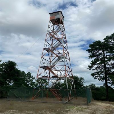 Vorgefertigter Wachturm Stahlkonstruktion AR500 / Q355 Wachhaus Plattform Beobachtungsturm