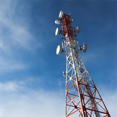A36 Astm 60 M Meter 4 Beinige Stahl-Mikrowellenkommunikationsturm 50 Ft Selbsttragende Turm
