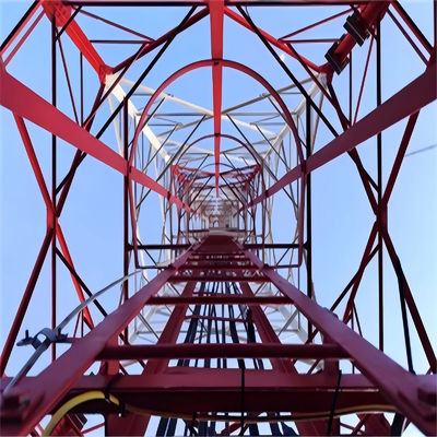 Telekommunikationsunterkunft 60m 4 Bein Winkelstahl Turm Winkel Gitter Radio Antenne 4g Wireless Ausrüstung