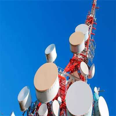 Arbeitsplattformen Solarenergie Mobilfunk-BasisstationTelefonantenne Telekommunikationsturme 4 Beine Winkelstahlturm