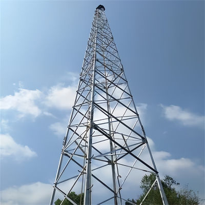 Stahltruss Turm Konische GSM-Struktur Telekommunikation 4 Beinige Winkelstahlturm