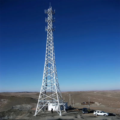 Stahltruss Turm Konische GSM-Struktur Telekommunikation 4 Beinige Winkelstahlturm