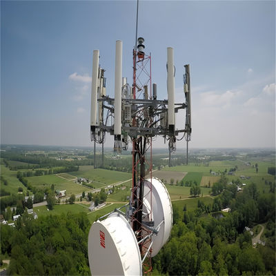 25 35 45 55 60 m Selbsttragende Basis Funkübertragung Pylon WLAN Empfänger Stahl Telekommunikation Vierbeiner Kommunikationsturm