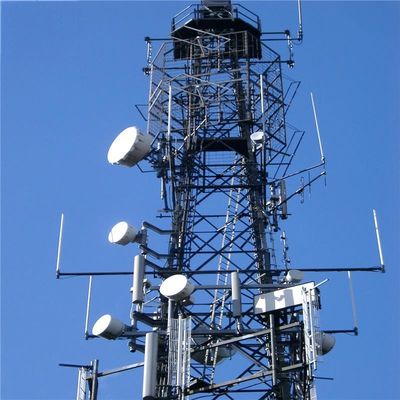 60m 4 Bein Galvanisierte Selbstständige Antenne Turm Winkel Ausstrahlung Mikrowellenfunk höchster Kommunikationsturm