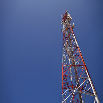 Hersteller 4-beiniger Stahlpylon 5 km Wifi-Sender und Empfänger Winkelgitter Mikrowellen drahtloser Radiostützturm