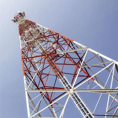 Hersteller 4-beiniger Stahlpylon 5 km Wifi-Sender und Empfänger Winkelgitter Mikrowellen drahtloser Radiostützturm