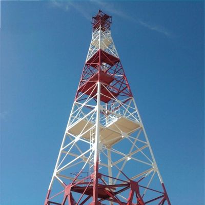 Stahlgitterturm Telekommunikation Satellitentelefon Mobiltelefon Handy-Standort 4 Beinigen Handy-Turm