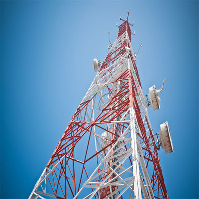 Stahlgitterturm Telekommunikation Satellitentelefon Mobiltelefon Handy-Standort 4 Beinigen Handy-Turm