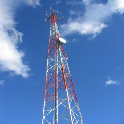 50m Stahl Solarstrom Fernseher Satelliten Mikrowellengitter Turm Mast 50km Internetsignal Radio Telekommunikationsturm