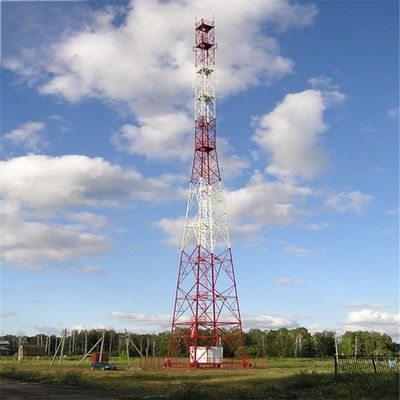 50m Stahl Solarstrom Fernseher Satelliten Mikrowellengitter Turm Mast 50km Internetsignal Radio Telekommunikationsturm