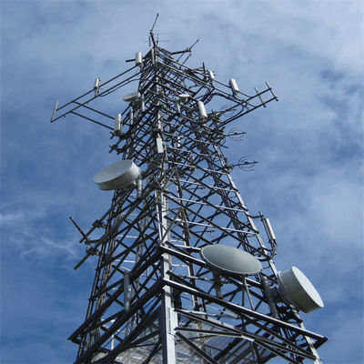 Hot Dip Galvanized 3 /4 Bein Gitter Telekommunikationsturm Röhren Telekommunikation Winkelantenne Mast Turm