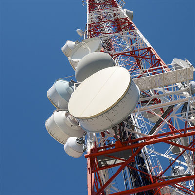 4 Beine Gitterverzinkter Winkel Stahlturm 50M Zelle Telekommunikation Mast Winkel
