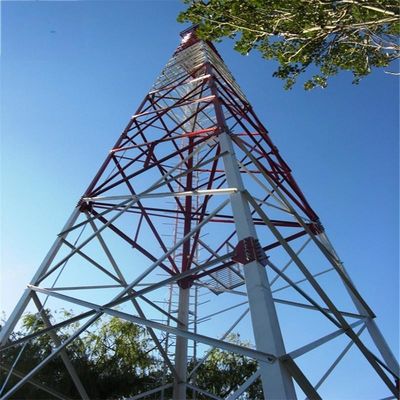 60 Grad Winkel 4 Beine Winkel-Selbststützende Gitterturm Stahl Kommunikationsturm