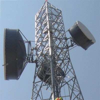 72m 4 Bein Stahlgitter Winkel Mobilfunkturm ASTM A36 A572 Gr50